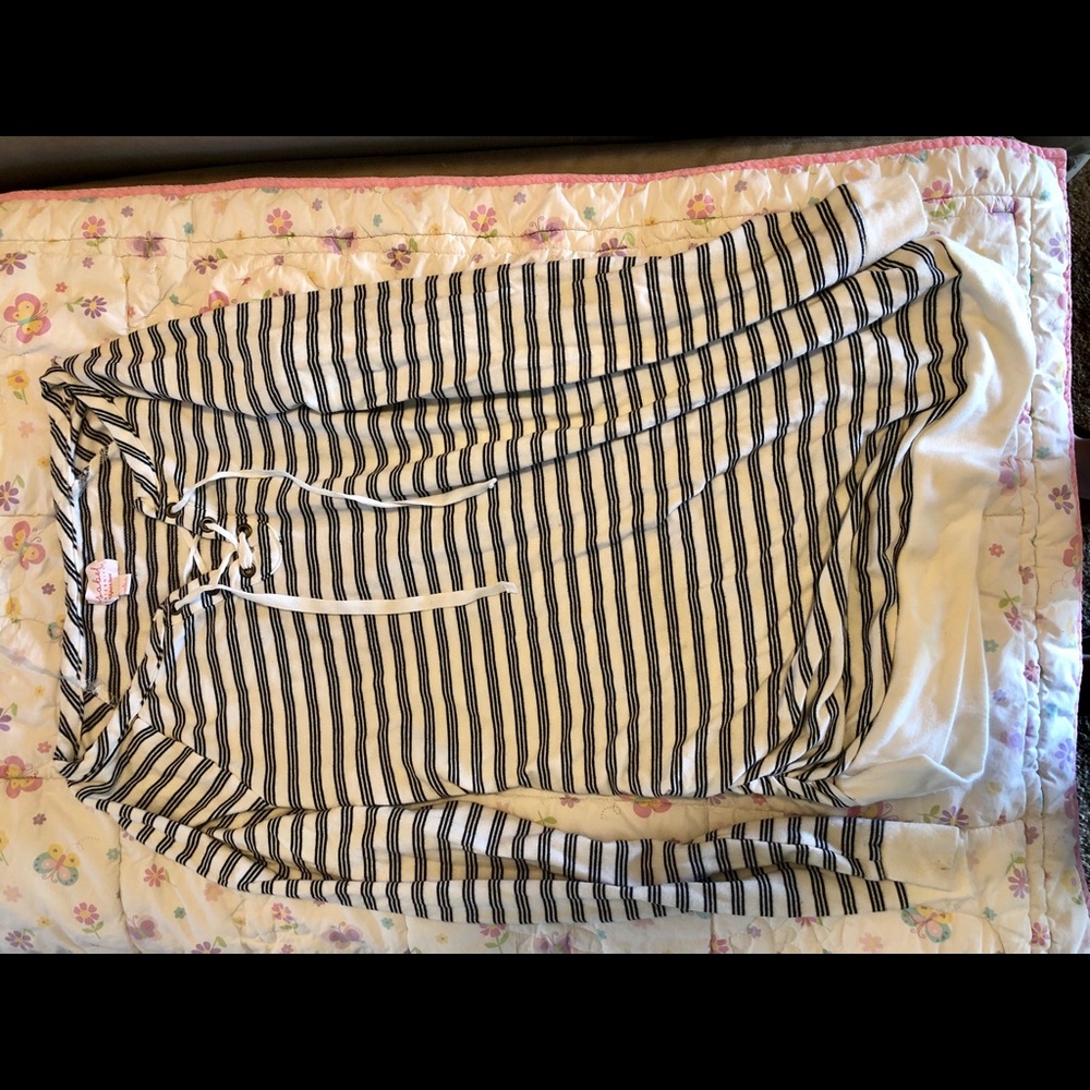 Stripped maternity sweater